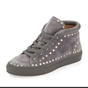 Laurence Dacade suede stud sneakers